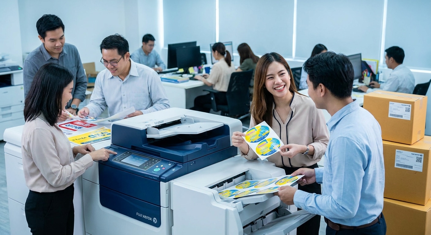 เทคโนโลยี Fuji Xerox ยกระดับงานพิมพ์ฉลาก SME ให้สีสดคมชัด - fuji-xerox-printing-technology