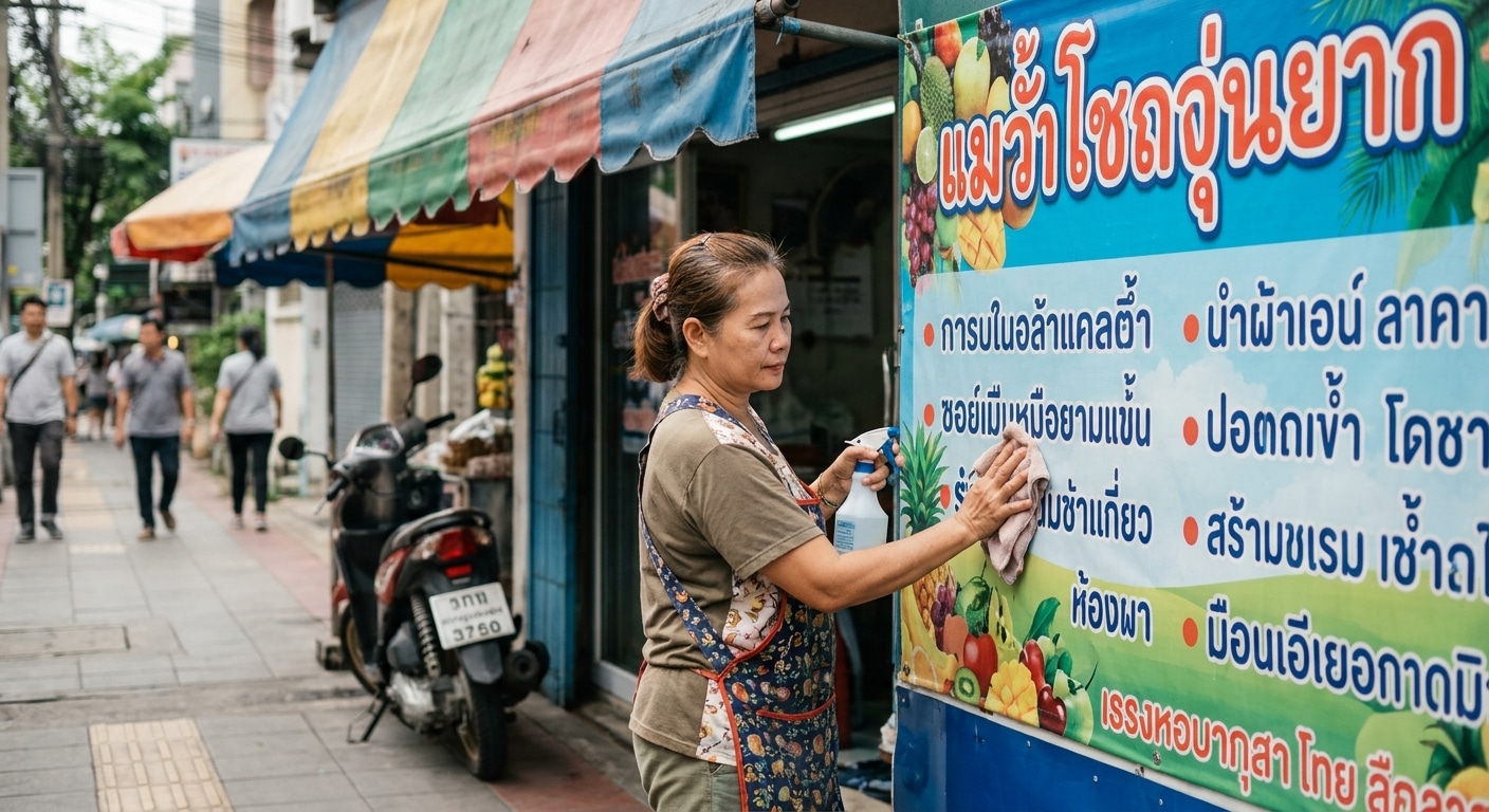 วิธีดูแลป้ายไวนิลและสติ๊กเกอร์หน้าร้านให้สีสด ไม่ซีดจาง - maintain-storefront-vinyl-sign