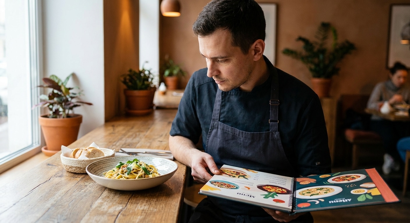 ทริคออกแบบเมนูอาหาร ดึงดูดใจลูกค้า อัปยอดขายให้ร้าน SME - menu-design-marketing-tips-sme