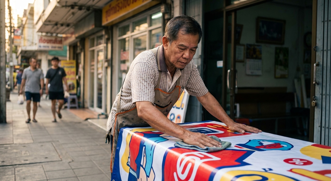 ทริคดูแลป้ายไวนิลกลางแจ้งให้สีสดทนแดด ยืดอายุใช้งาน - outdoor-vinyl-banner-maintenance-tips