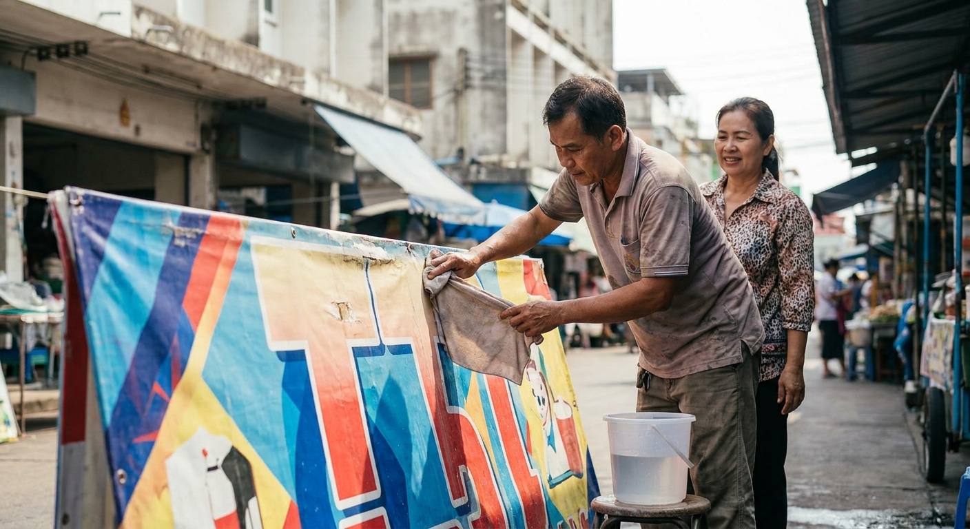 ทริคดูแลป้ายไวนิลกลางแจ้งให้สีสดทนทาน ยืดอายุใช้งาน - outdoor-vinyl-sign-maintenance-tips