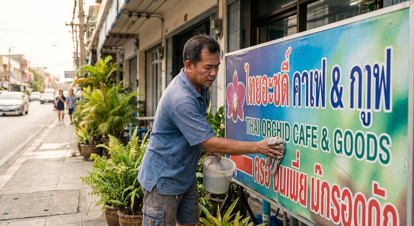 วิธีดูแลป้ายไวนิลกลางแจ้งให้สีสดทนทาน ไม่ซีดจางไว - outdoor-vinyl-sign-maintenance-tips