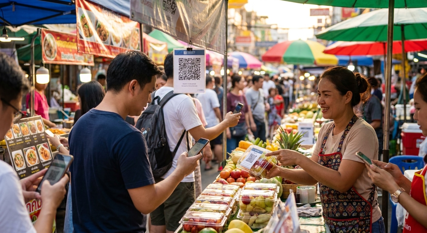 ป้ายและสติ๊กเกอร์ QR Code อาวุธลับเพิ่มยอดขายร้าน O2O - print-qr-code-marketing