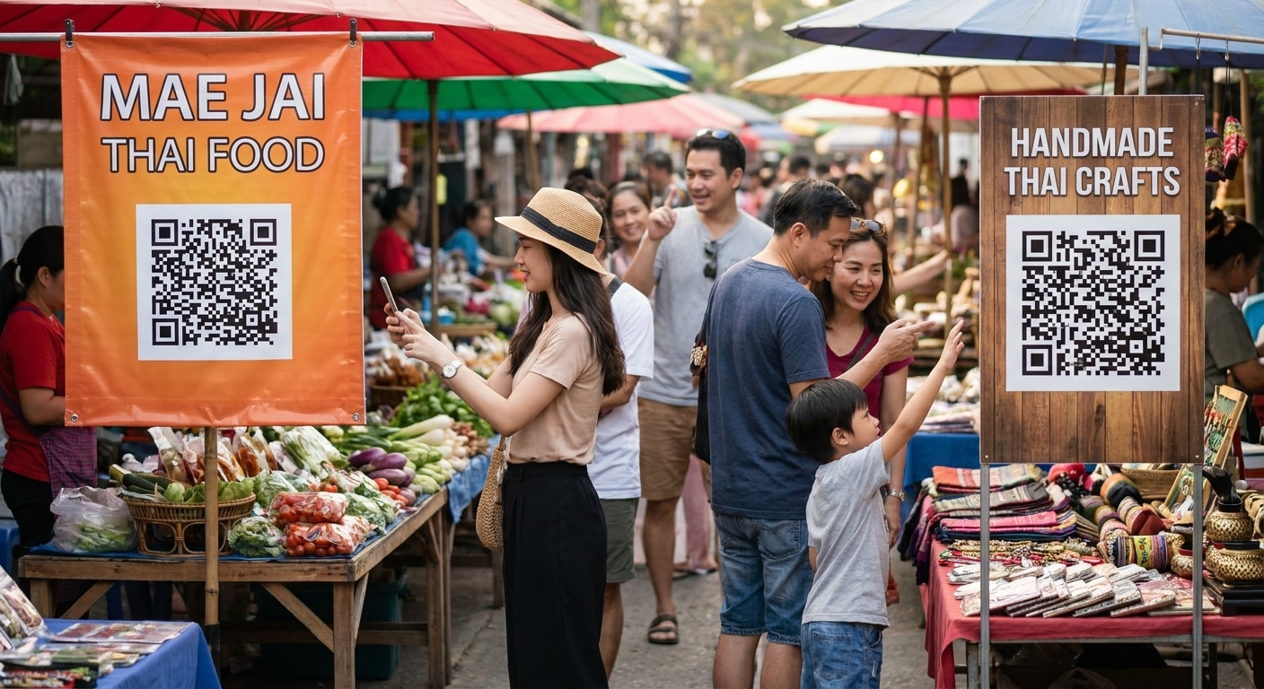 ป้ายโฆษณาติด QR Code อย่างไร ให้คนสแกนเพิ่มยอดขาย - qr-code-signage-marketing