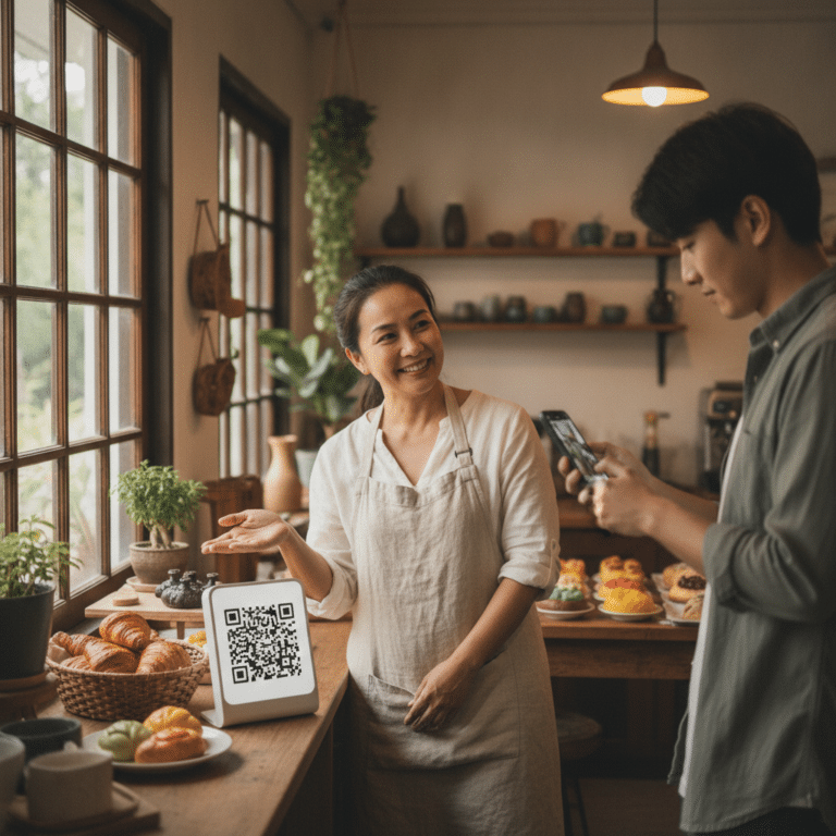 เชื่อมออฟไลน์สู่ออนไลน์! เพิ่มยอดขายด้วยสติ๊กเกอร์ QR Code