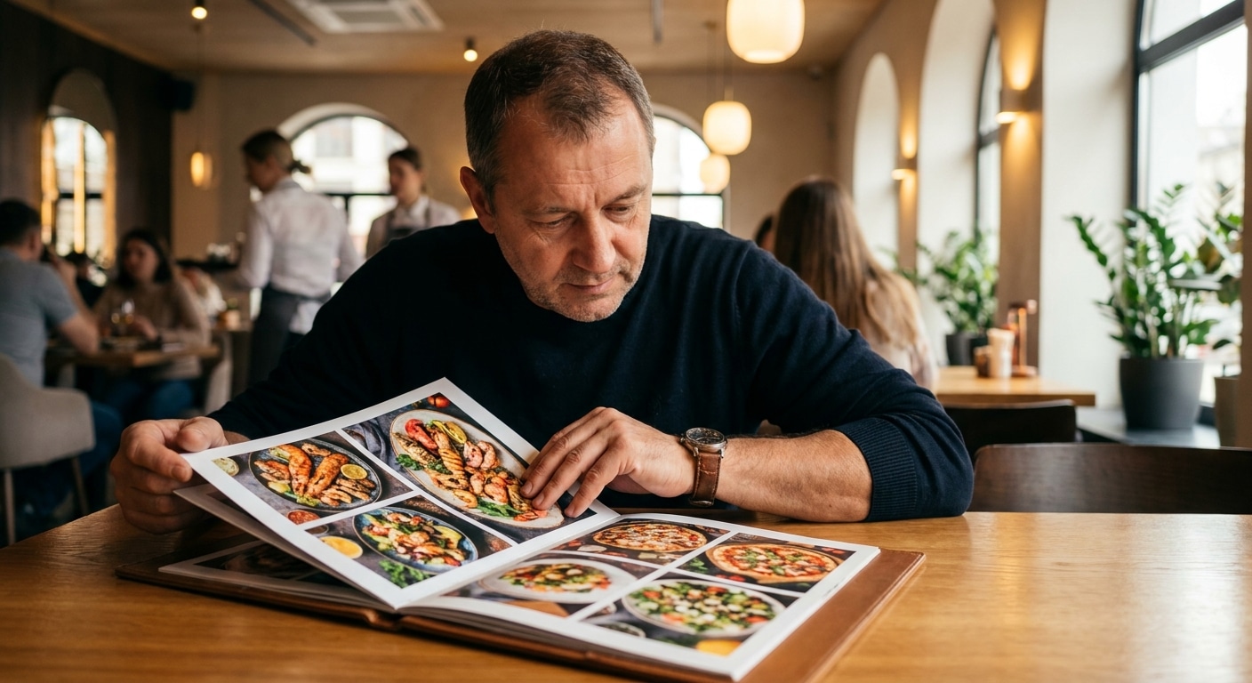 จิตวิทยาออกแบบเมนูอาหาร จัดหน้ากระดาษอย่างไรให้ยอดขายพุ่ง - restaurant-menu-design-psychology