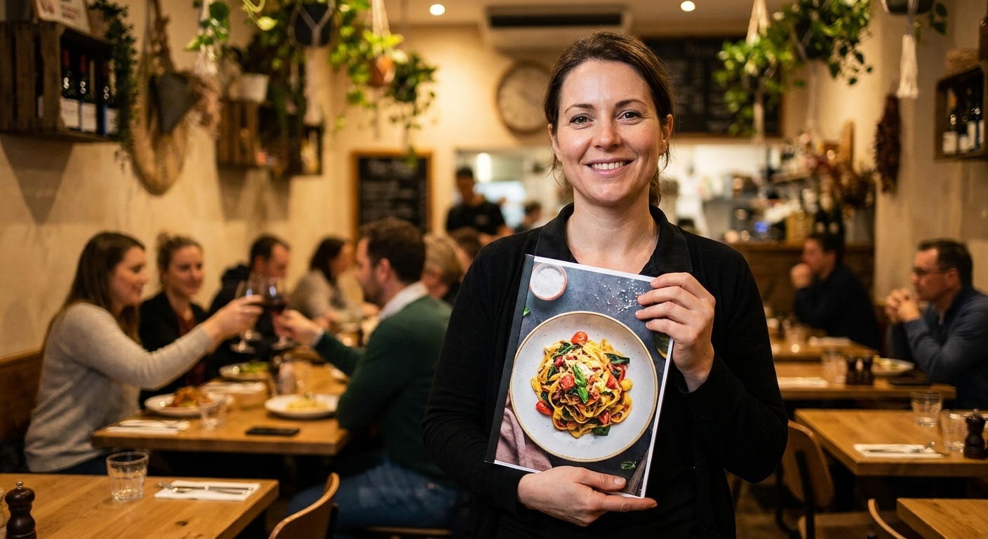 ออกแบบเมนูอาหารอย่างไรให้ยอดขายพุ่ง? ทริคเด็ดร้าน SME - restaurant-menu-design-tips
