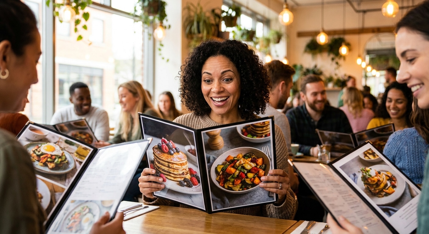 ออกแบบเมนูอาหารอย่างไรให้ลูกค้าสั่งเพิ่ม ยอดขายปัง - restaurant-menu-design-tips