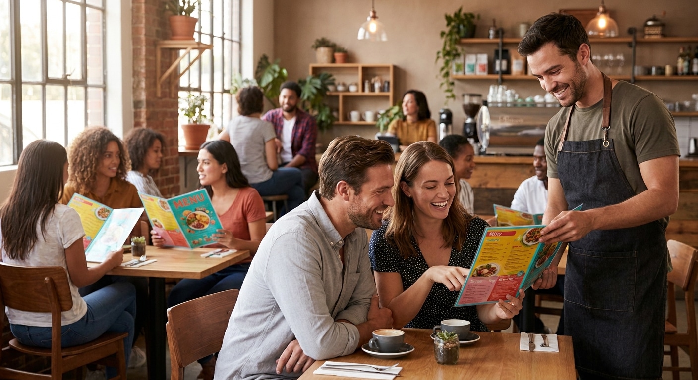 เทคนิคออกแบบเมนูร้านอาหาร ดึงดูดลูกค้า ยอดขายพุ่ง - restaurant-menu-design-tips
