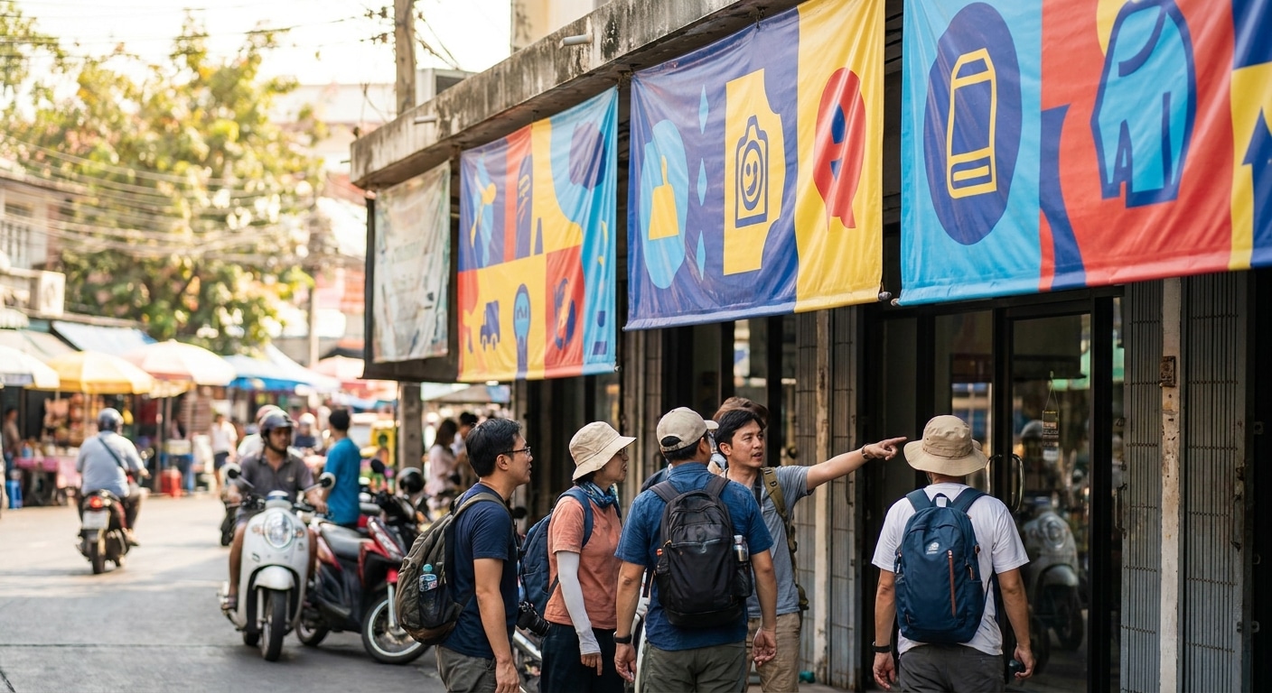 ทริคออกแบบป้ายไวนิลหน้าร้าน ดึงดูดลูกค้าได้ตั้งแต่ระยะไกล - storefront-vinyl-banner-design