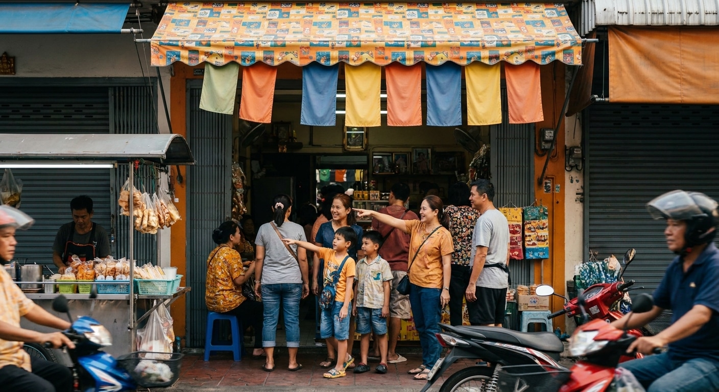 5 ทริคทำป้ายไวนิลหน้าร้าน ดึงดูดสายตาลูกค้าใน 3 วินาที - storefront-vinyl-banner-tips