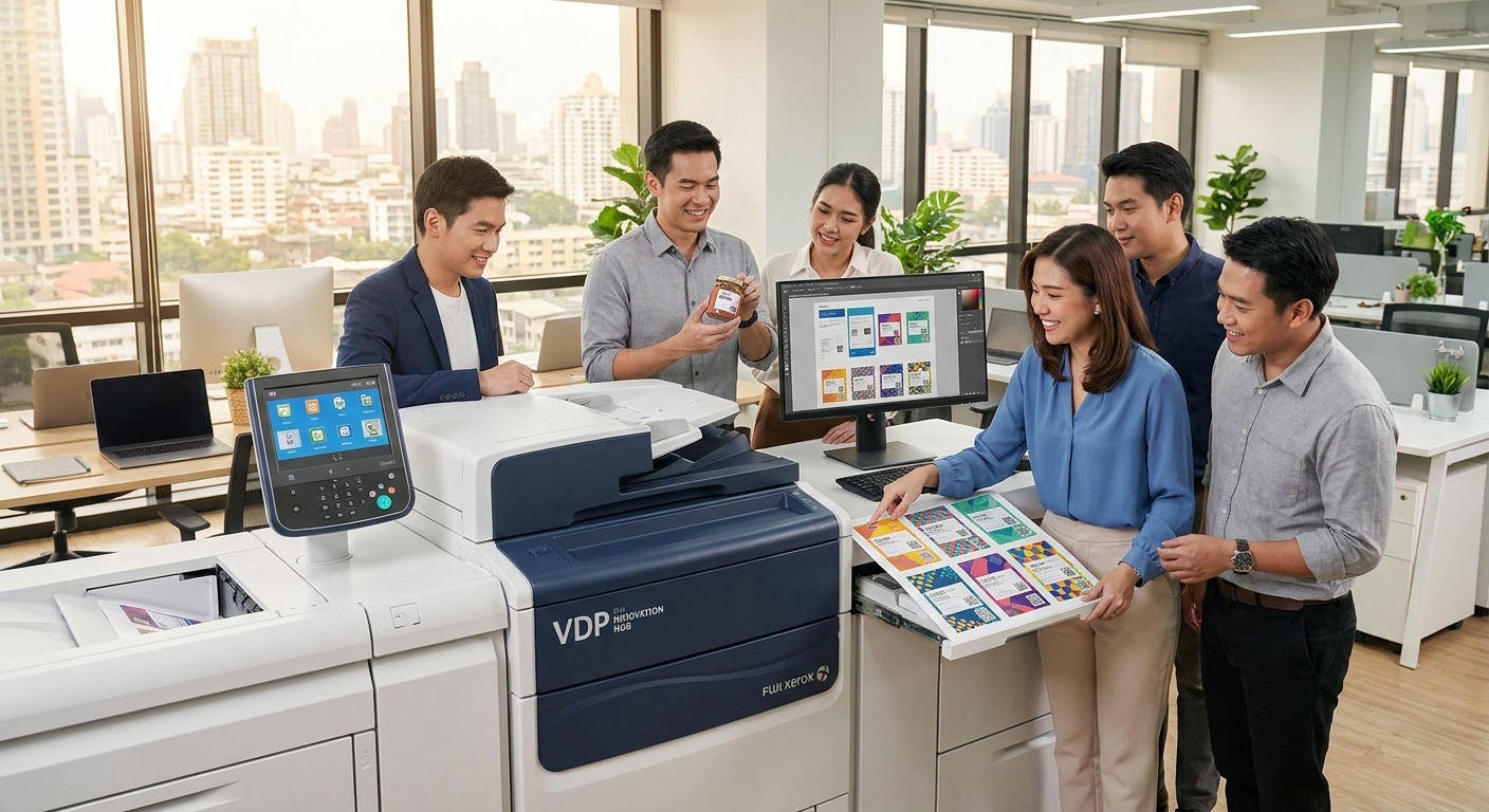 เทรนด์พิมพ์ฉลากไม่ซ้ำลาย (VDP) กลยุทธ์ใหม่ SME ไทย 2027 - variable-data-printing-trend-2027