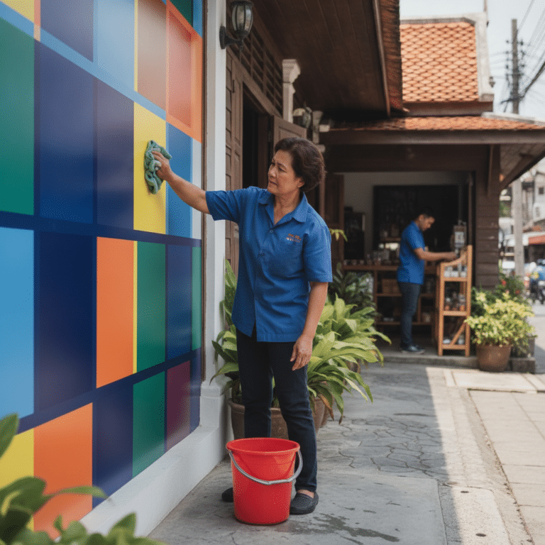 วิธีดูแลป้ายไวนิลหน้าร้านให้สีสดทนทาน ยืดอายุการใช้งาน