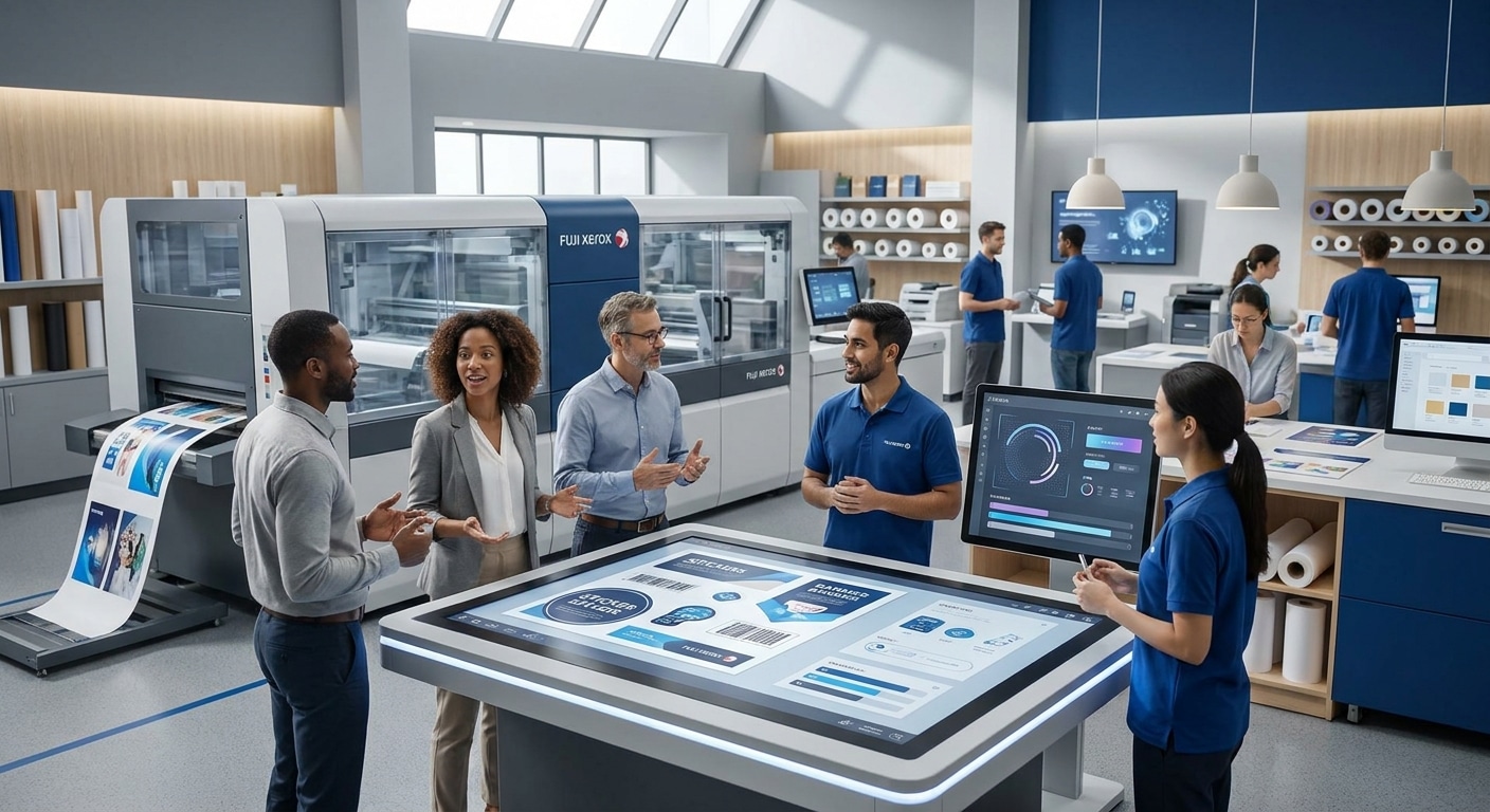 AI เปลี่ยนโลกงานพิมพ์? เทรนด์ออกแบบป้าย-สติ๊กเกอร์ 2027 - ai-design-printing-trends-2027