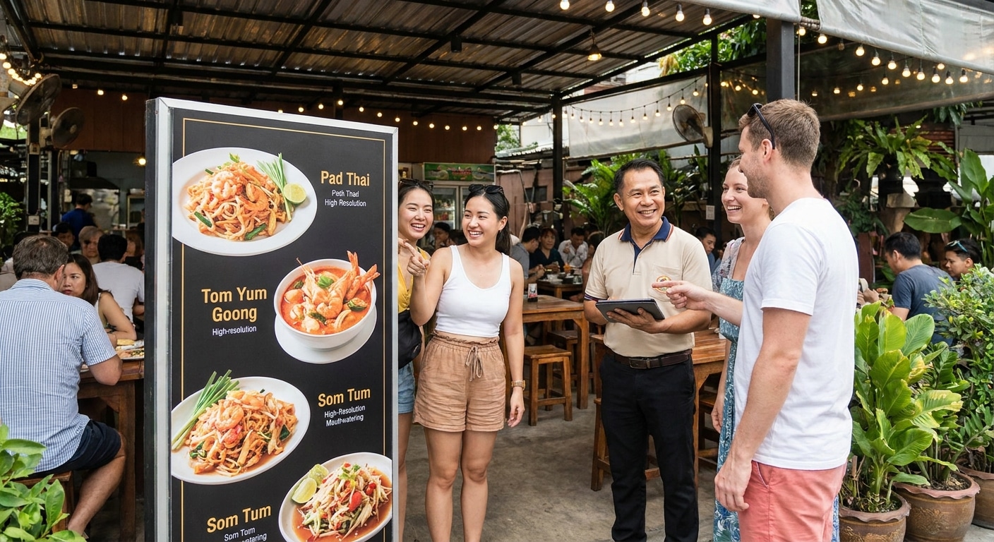 เทคนิคดึงลูกค้าเข้าร้านด้วยป้ายโฆษณาและเมนู สไตล์ SME - boost-sales-offline-printing-marketing