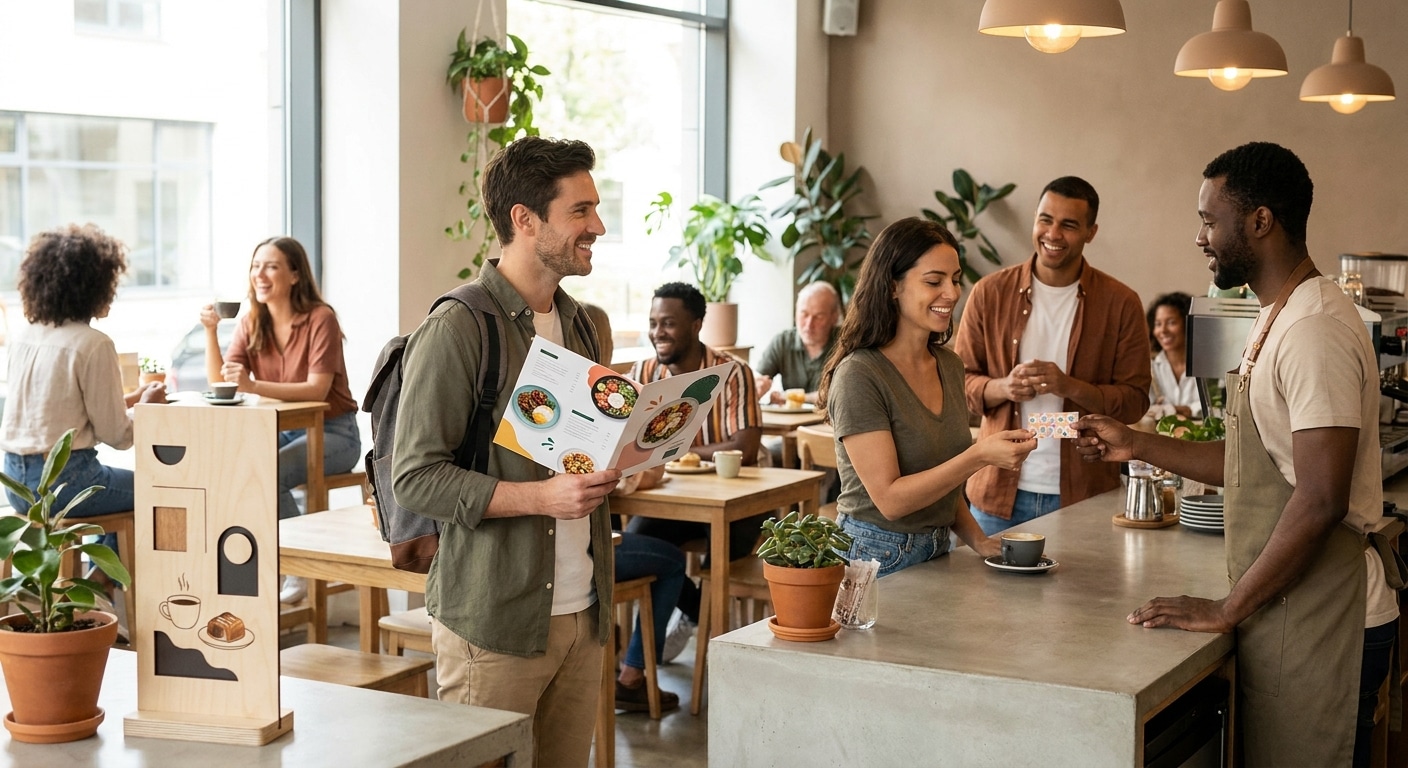 3 สื่อสิ่งพิมพ์เรียกลูกค้า ที่ร้านคาเฟ่และ SME ต้องมี! - cafe-sme-marketing-print-tips