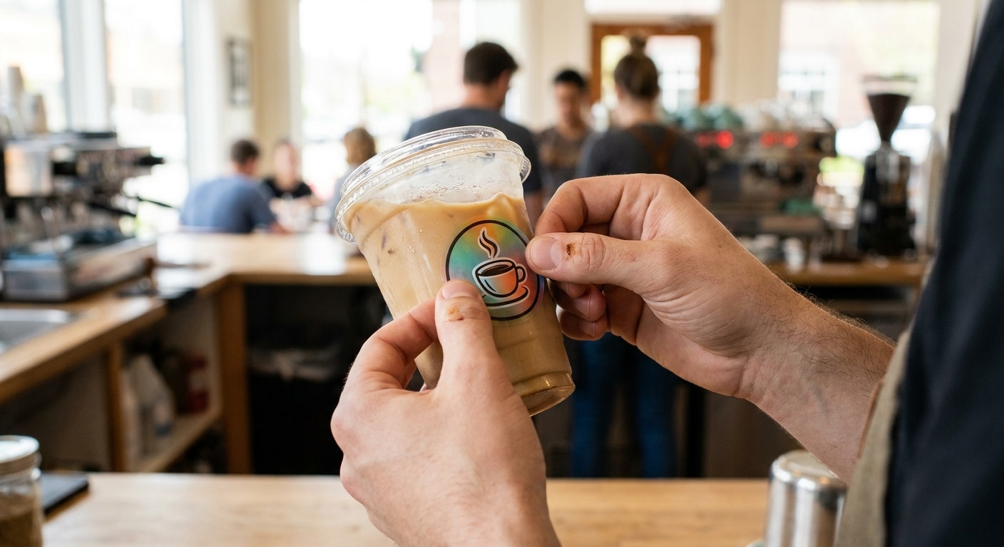เลือกสติ๊กเกอร์ติดแก้วกาแฟอย่างไร ให้กันน้ำ ไม่หลุดลอก - choose-waterproof-coffee-stickers