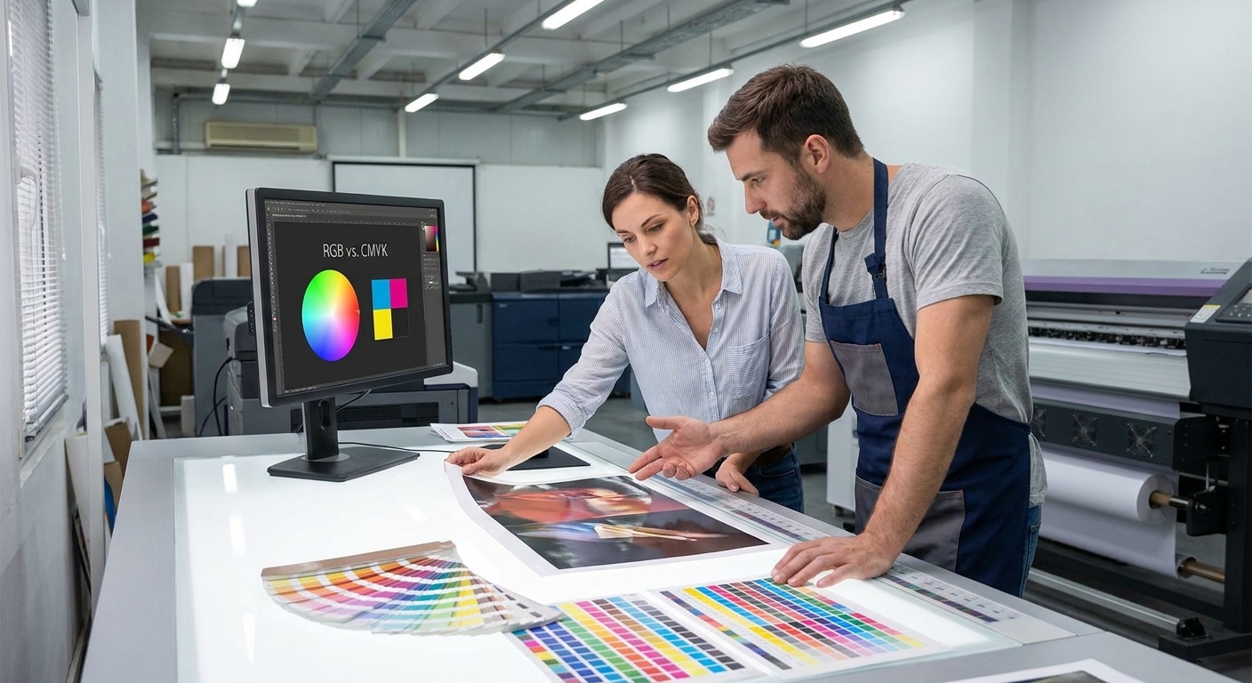 พิมพ์งานสีไม่เพี้ยน! รู้จัก CMYK กับ RGB ก่อนสั่งโรงพิมพ์ - cmyk-vs-rgb-printing-guide
