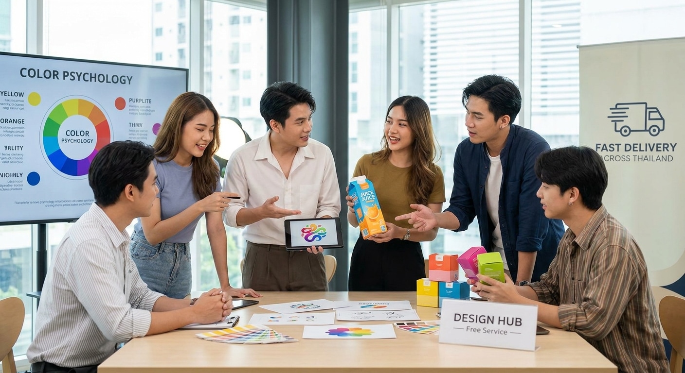 จิตวิทยาสีออกแบบโลโก้และแพ็กเกจจิ้ง ดึงดูดลูกค้า SME - color-psychology-logo-packaging