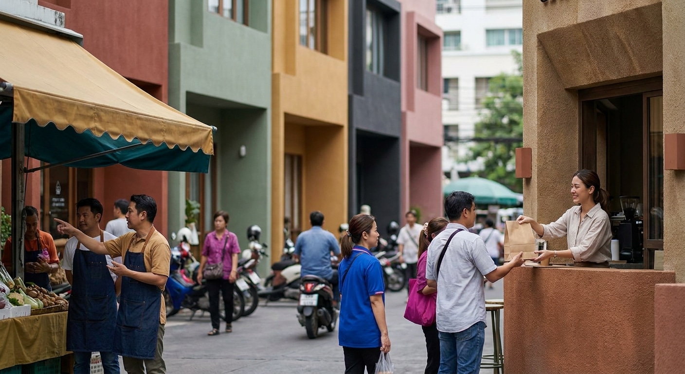 โทนสีมาแรงปี 2027 เทคนิคออกแบบป้ายและโลโก้ร้านค้าให้ปัง - color-trends-2027-sme-branding