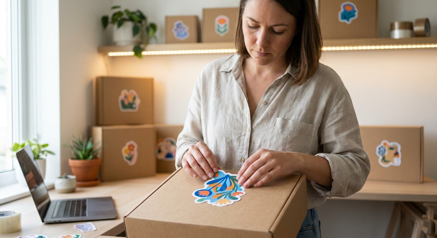 สติ๊กเกอร์ไดคัทคืออะไร ทริคเพิ่มความโดดเด่นให้สินค้า SME - die-cut-sticker-branding-sme