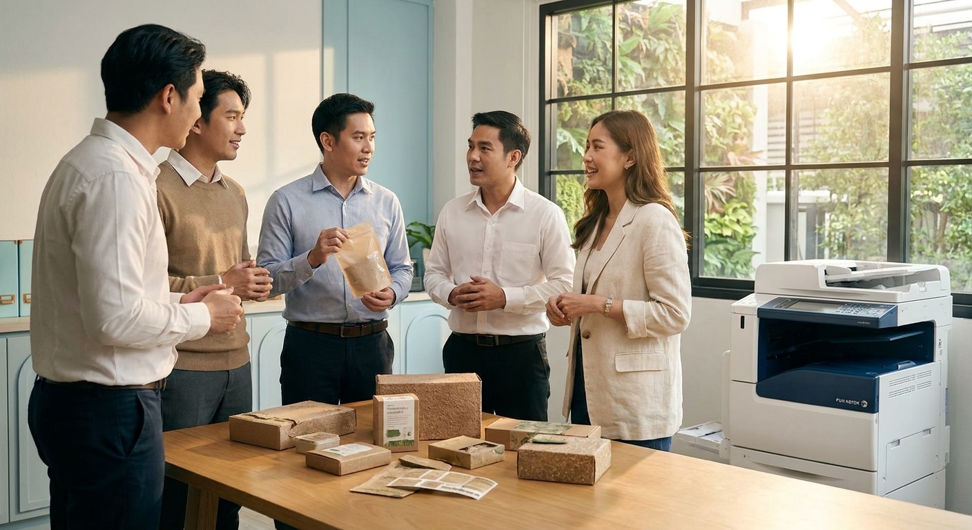 เจาะเทรนด์หมึกพิมพ์รักษ์โลก 2027 นวัตกรรมใหม่ที่ SME ต้องรู้ - eco-friendly-printing-trend-2027