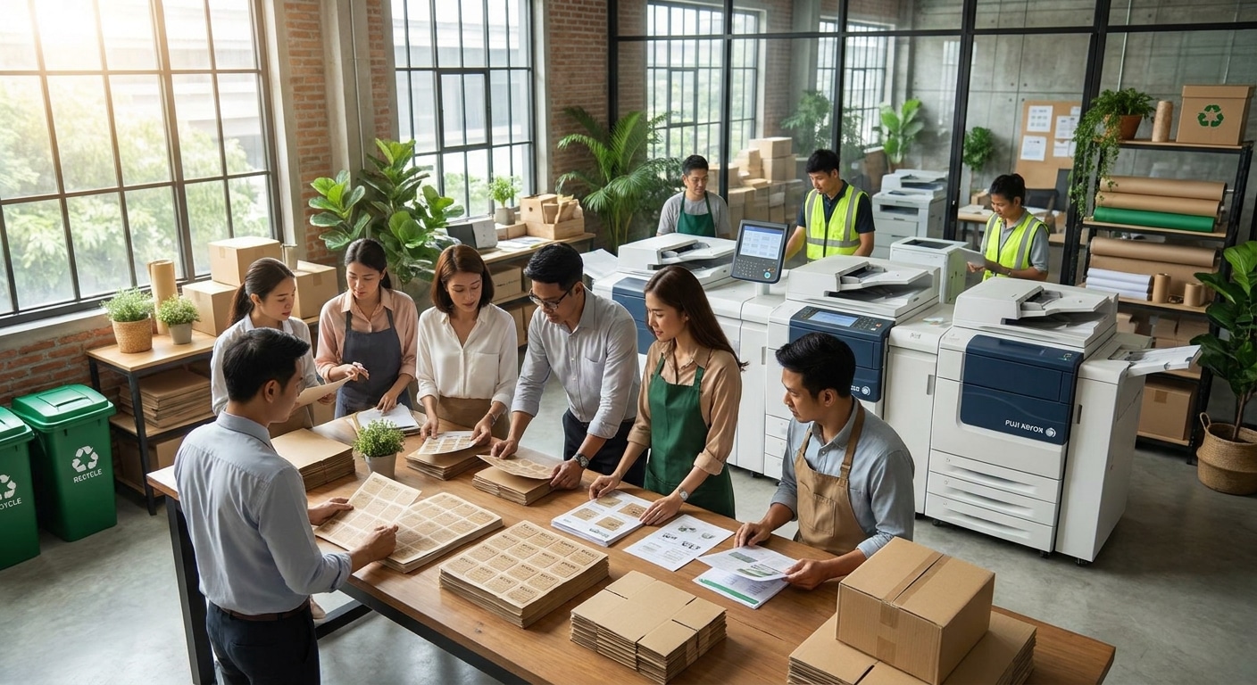 เทรนด์สื่อสิ่งพิมพ์รักษ์โลก 2027 พลิกโฉมธุรกิจ SME ไทย - eco-printing-trends-2027