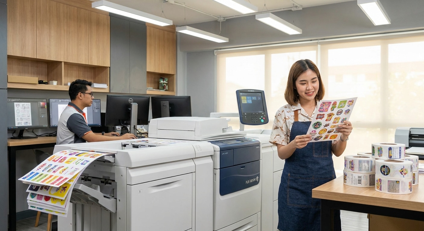 เครื่องพิมพ์ดิจิทัล Fuji Xerox ยกระดับงานสติ๊กเกอร์ SME - fuji-xerox-digital-printing-sme