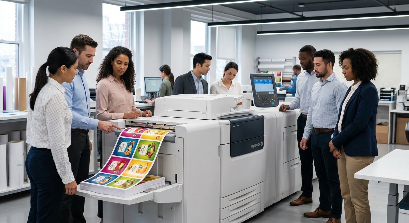 เจาะลึกงานพิมพ์ Fuji Xerox เสกฉลากสินค้า SME สีสดคมชัด - fuji-xerox-label-printing-tech