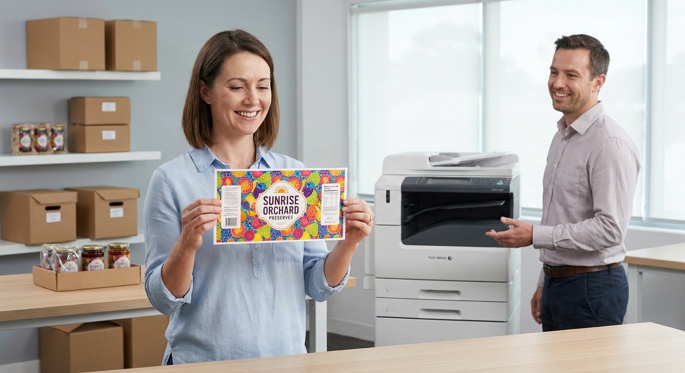 เทคโนโลยี Fuji Xerox พิมพ์ฉลาก SME สีสดเป๊ะ ไม่มีเพี้ยน - fuji-xerox-printing-tech-sme