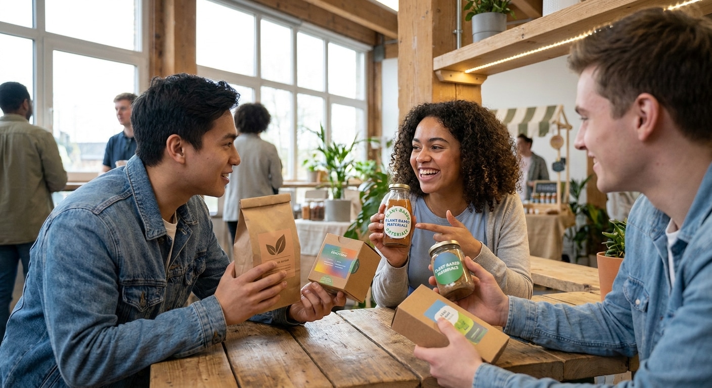 ส่องเทรนด์สติ๊กเกอร์รักษ์โลก 2027 พิมพ์อย่างไรให้มัดใจ Gen Z - green-packaging-sticker-trends-2027