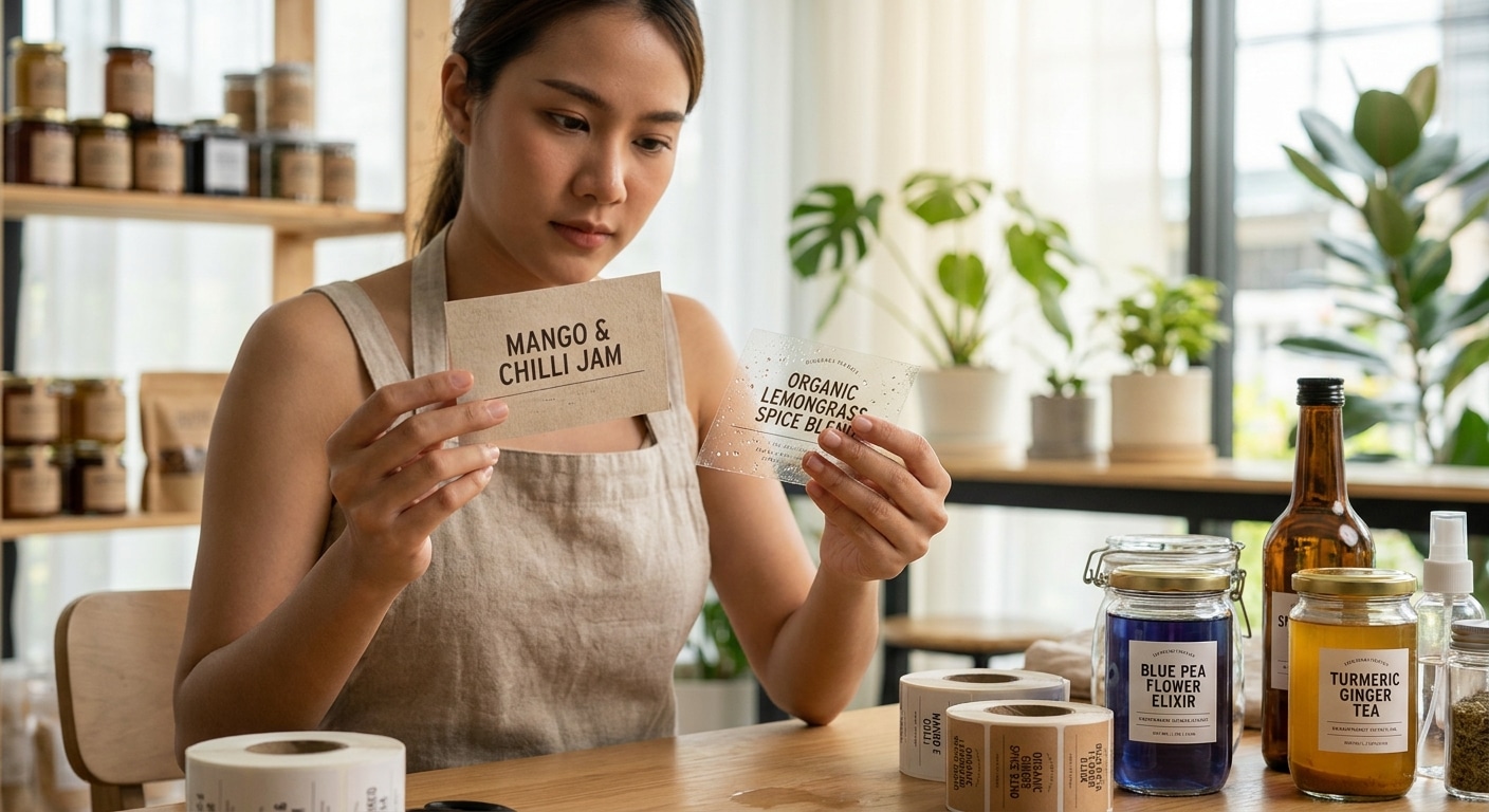 เลือกฉลากสินค้าแบบไหนให้ปัง? ติดทน แช่น้ำสีไม่ลอก - how-to-choose-product-stickers