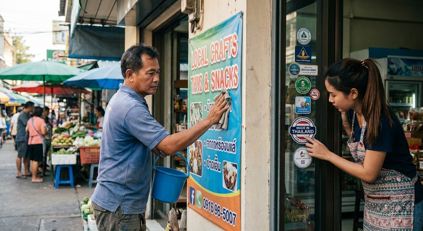 4 ทริคดูแลป้ายโฆษณาและสติ๊กเกอร์หน้าร้านให้สีสด ไม่ซีดไว - maintain-outdoor-signage-sticker