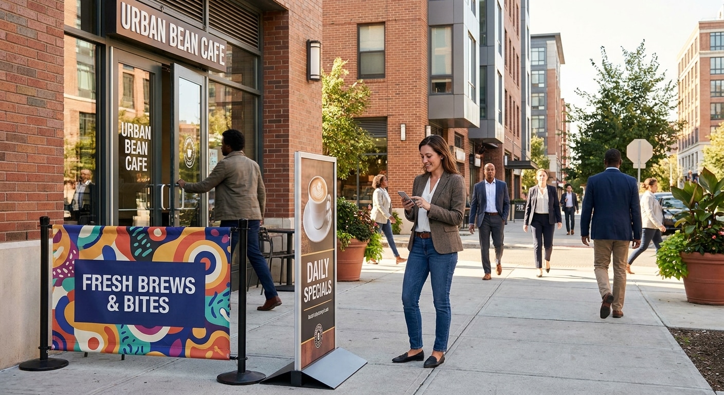 ป้ายโฆษณาและสแตนดี้ ดึงลูกค้าเข้าร้านด้วยกลยุทธ์ O2O - o2o-marketing-signage-standee