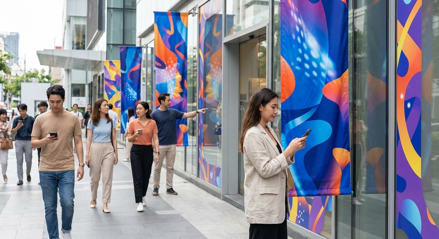 การตลาด O2O ยอดฮิต: ดึงลูกค้าสู่ออนไลน์ด้วยป้ายโฆษณา - o2o-marketing-signage-strategy