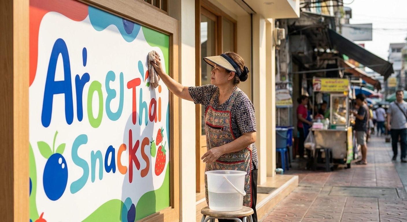 วิธีดูแลป้ายไวนิลและสติ๊กเกอร์หน้าร้านให้สีสดทนทาน ไม่ซีดไว - outdoor-vinyl-sticker-maintenance