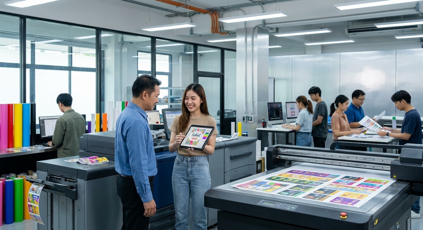 เทรนด์งานพิมพ์ 2027 นวัตกรรมฉลากและป้ายที่ SME ต้องรู้ - printing-label-trends-2027
