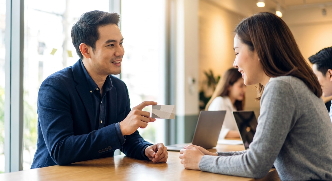 5 เทคนิคออกแบบนามบัตรให้ดูโปร มัดใจลูกค้าตั้งแต่แรกเห็น - professional-business-card-design-tips