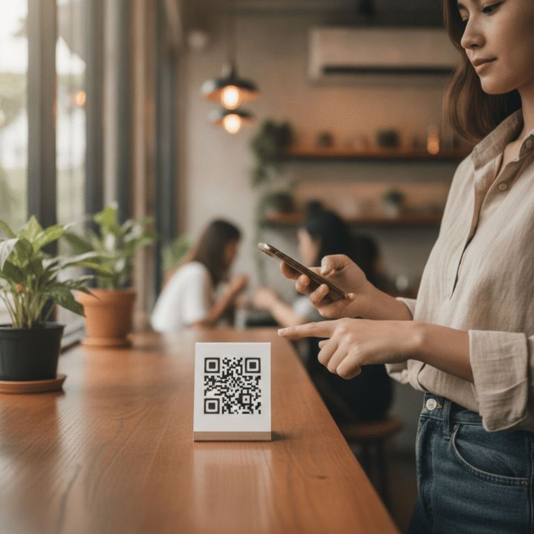 สติ๊กเกอร์และป้าย QR Code กลยุทธ์ดึงลูกค้าหน้าร้านสู่ออนไลน์