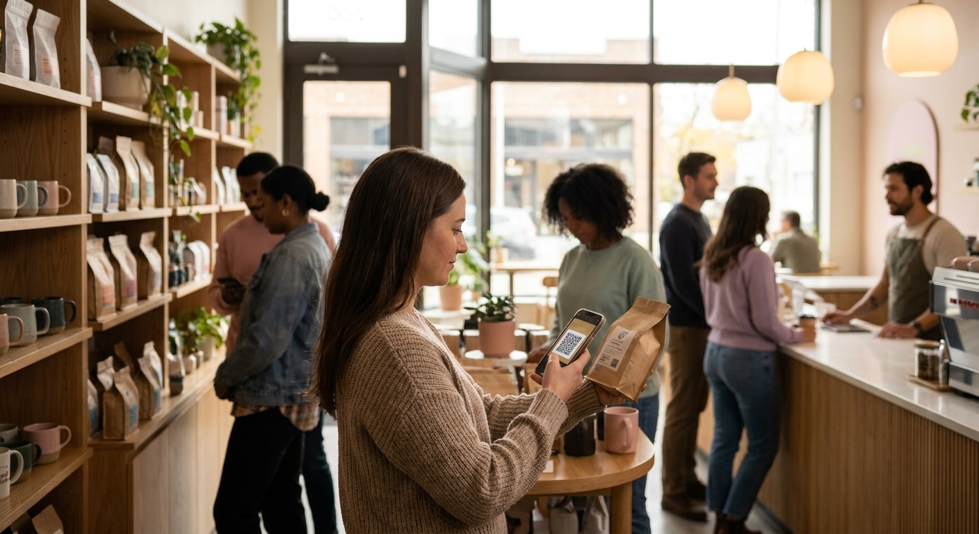 ดันยอดขายปี 2027! สติ๊กเกอร์ QR Code กลยุทธ์เด็ดร้าน SME - qr-code-sticker-marketing-sme