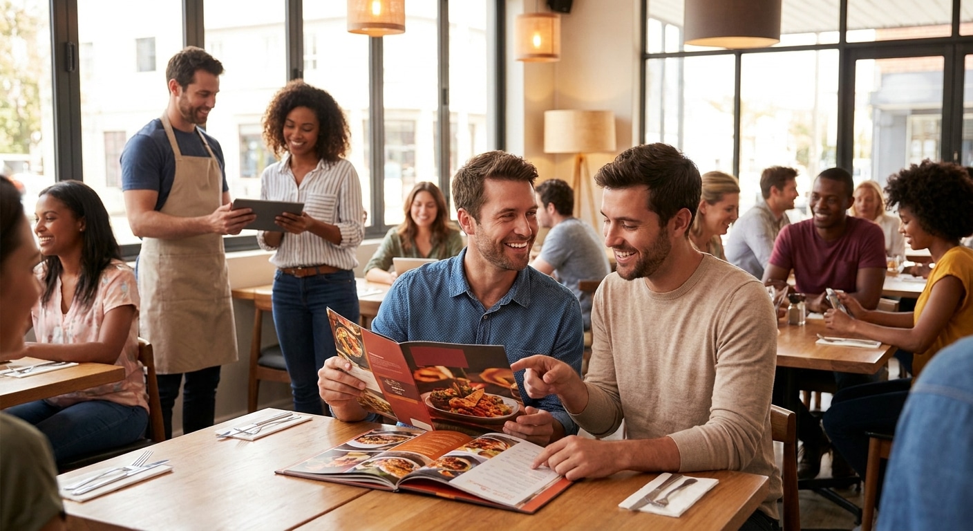 จิตวิทยาการออกแบบโลโก้และเมนูร้านอาหาร กระตุ้นยอดขาย - restaurant-logo-menu-design-tips