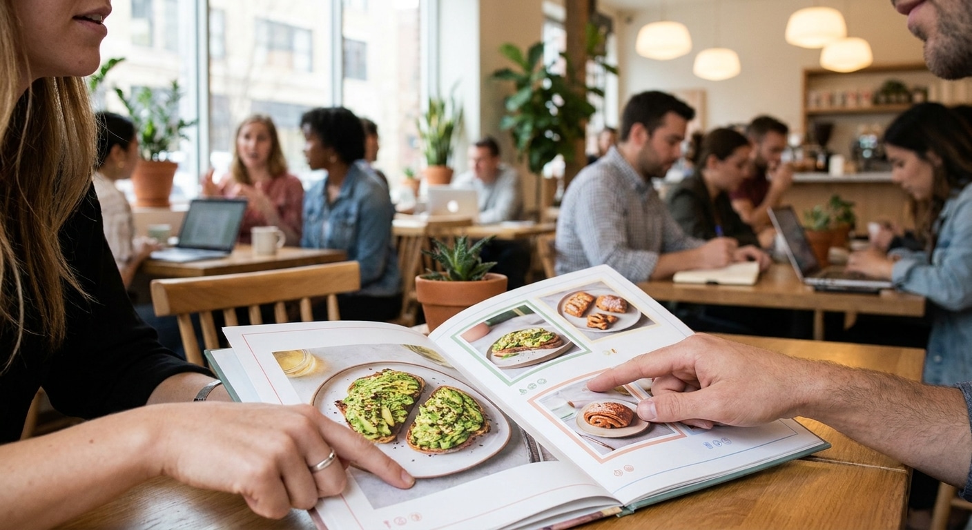 จิตวิทยาออกแบบเมนูร้านอาหาร กระตุ้นยอดขายให้ลูกค้าสั่งเพิ่ม - restaurant-menu-design-tips