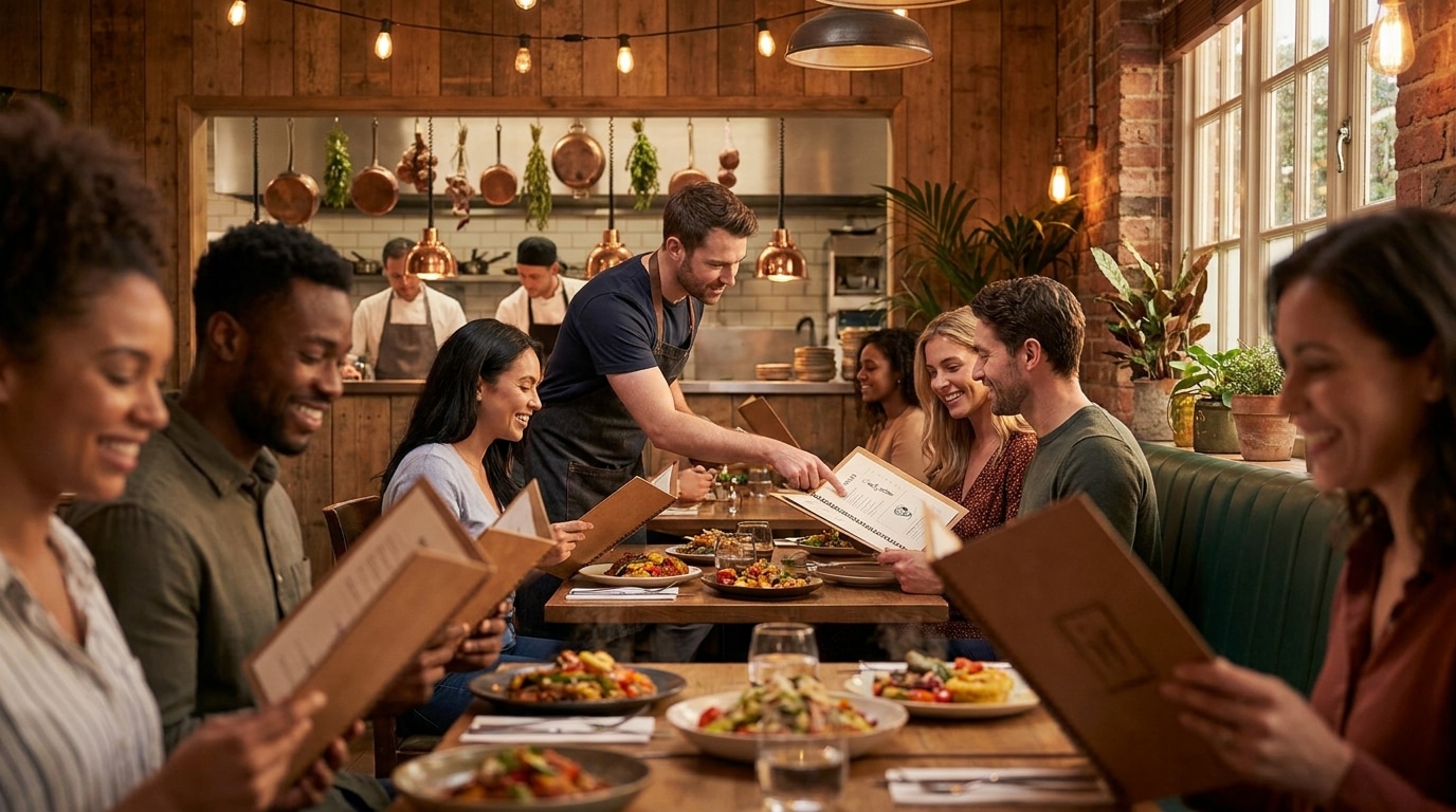 5 ทริคออกแบบเมนูร้านอาหาร ดึงดูดลูกค้า เพิ่มยอดขายปัง - restaurant-menu-design-tips