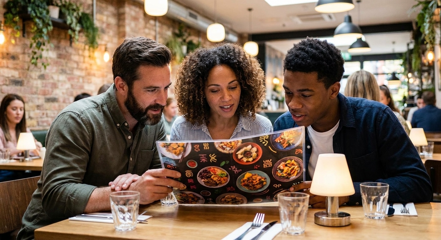 จิตวิทยาออกแบบเมนูอาหาร สั่งพิมพ์อย่างไรให้ยอดขายพุ่ง - restaurant-menu-design-tips