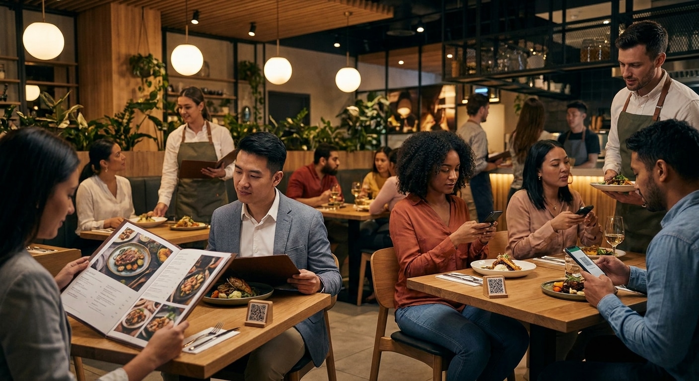เมนูเล่ม vs QR Code อาวุธลับเพิ่มยอดขายร้านอาหาร - restaurant-menu-marketing-tips