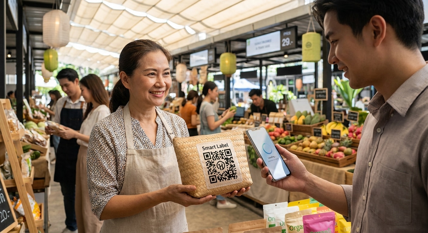 เทรนด์ฉลากสินค้าปี 2027: Smart Label เชื่อมต่อยอดขาย SME - smart-label-packaging-trends-2027