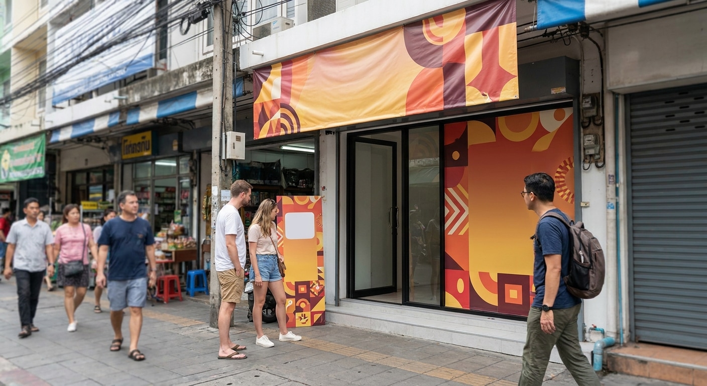 เทคนิคใช้ป้ายโฆษณาหน้าร้าน ดึงดูดลูกค้า เพิ่มยอดขายให้ SME - storefront-signage-marketing-tips