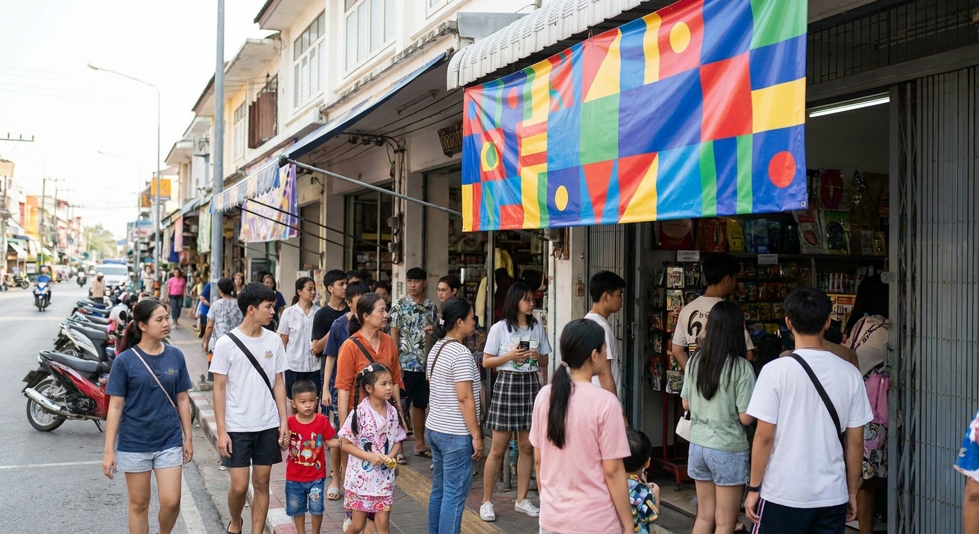เคล็ดลับทำป้ายไวนิลหน้าร้านให้ปัง ดึงดูดลูกค้า - storefront-vinyl-banner-tips