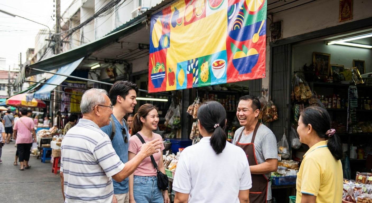 เคล็ดลับทำป้ายไวนิลหน้าร้าน ดึงดูดลูกค้า เพิ่มยอดขาย - storefront-vinyl-banner-tips