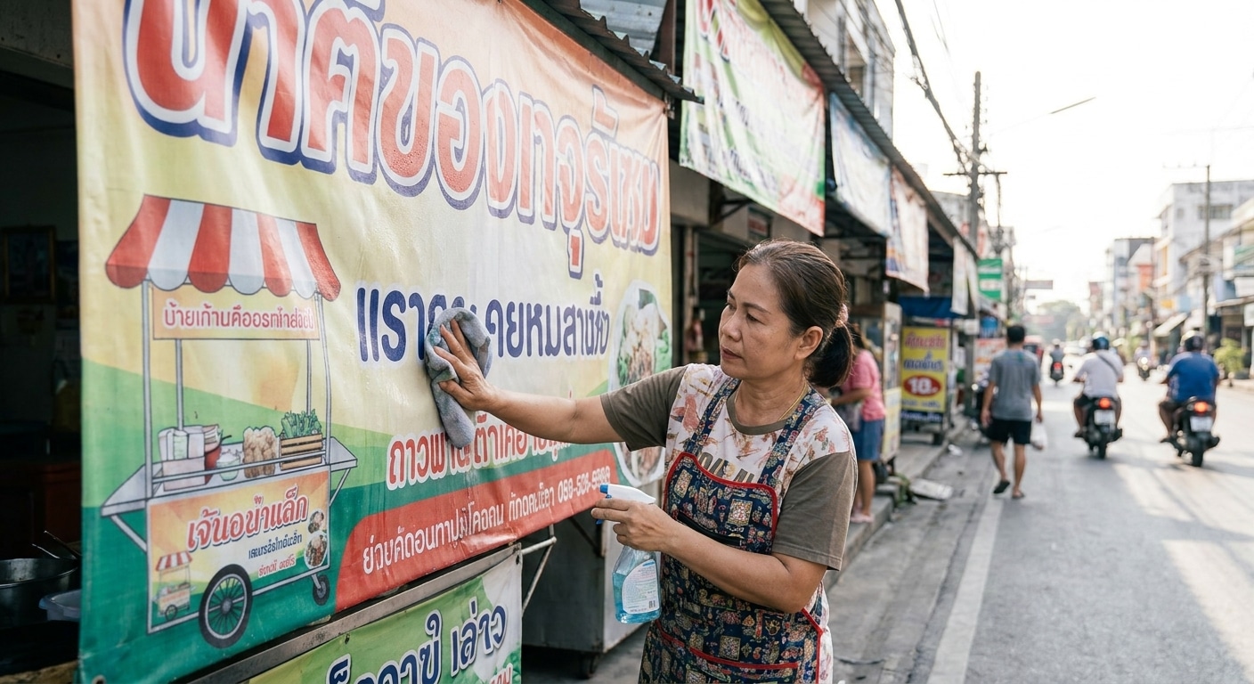 วิธีดูแลป้ายไวนิลและป้ายโฆษณาให้สีสดทนทาน ไม่ซีดจางไว - vinyl-signage-maintenance-tips